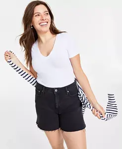 Женская футболка с V-образным вырезом из модала On 34th, белый