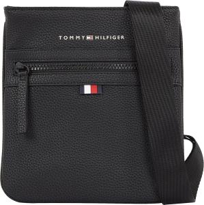 Мужская сумка-кроссовер Tommy Hilfiger Essential из искусственной кожи, маленькая, Black (Black)