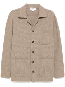 Вязаная куртка из экологически чистого кашемира Lardini, нейтральный цвет