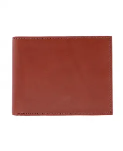 Мужской кожаный бифолд-кошелек Sergio с RFID-защитой для документов TRAFALGAR, коричневый/бежевый