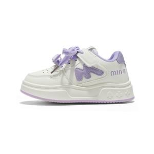 Устойчивые к скольжению и истиранию низкие детские скейтерские кроссовки KINDDOG, фиолетовый