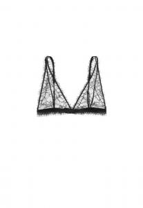 Бюстгальтер Massimo Dutti WITH FRAYED DETAIL, Black