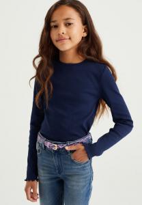 Футболка с длинным рукавом WE Fashion, синяя