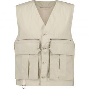 Lemaire Жилет с V-образным вырезом на пуговицах, Beige