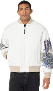 Куртка Just Cavalli Padded Nylon Bomber Jacket, белый