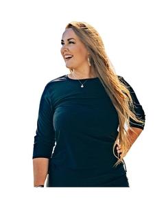 Купальный топ и плавки/бюстгальтеры Margaux больших размеров Calypsa, Black