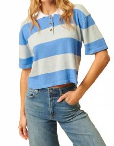 Рубашка Tarik Top In Blue Belle John + Jenn, Blue Belle