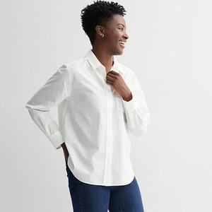 Повседневная рубашка на пуговицах Petite Sonoma Goods For Life, Vital White