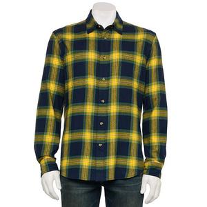 Адаптивная фланелевая рубашка с длинным рукавом Sonoma Goods For Life, Navy Golden Plaid