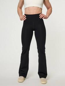 Высокие компрессионные леггинсы с расклешенным низом Girlfriend Collective, Black