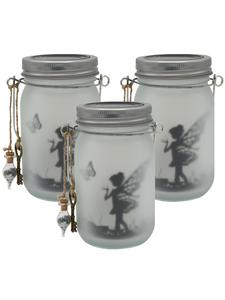 Unus Светодиодная солнечная гирлянда в виде бабочки из стекла, белая