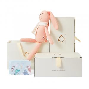 Softlife Плюшевая игрушка Good Boy Bunny розовый/белый/коричневый кукла высота 35см/45см