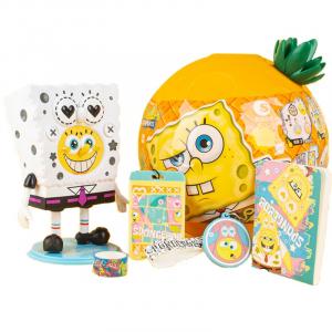 Коллекция гигантских яиц SpongeBob Surprise, игрушечные мистические боксы одиночный мистический бокс/полный набор 4 шт Tide Rising Anime