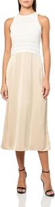 BOSS Женское гибридное вязаное платье, Soft Cream
