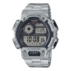 Часы CASIO Quartz Waterproof Sports Mens SilverBlack Digital