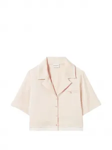 Рубашка с карманом на пуговице Claudie Pierlot, бежевый