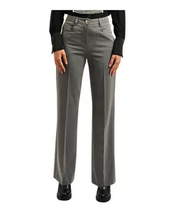 Женские брюки из эластичной вискозы, с высокой талией. Gaudi, серый