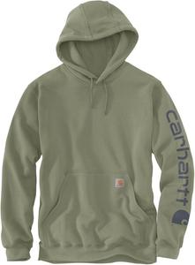 Худи Carhartt Midweight Sleeve Logo 2025 Hoodie, оливковый