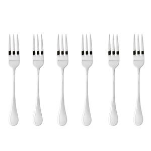 Набор вилок для торта Bloom из нержавеющей стали 18/10, 6 шт Sambonet, серебро