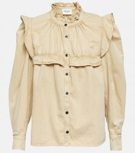 Джинсовый топ idety Marant Etoile, коричневый