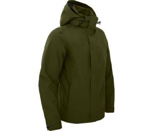 BERGSON Куртка-дождевик с сетчатой подкладкой, водонепроницаемость 20 000 мм водяного столба, зеленая