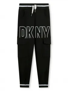 Спортивные брюки с вышитым логотипом Dkny Kids, черный