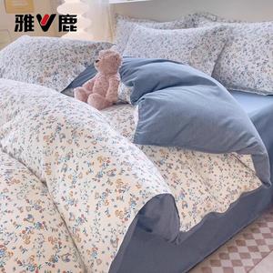 Yalu Пододеяльник 200х230 см из хлопка, не линяет и не скатывается, цвет Huakaiduo Duo