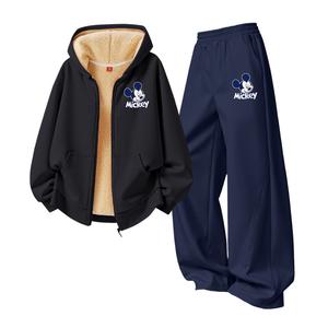 Детская повседневная спортивная одежда Disney, черный/синий