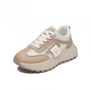 Alxnan Женские кроссовки Low Top Chunky бежево-хаки, цвет Beige Khaki