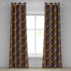 Штора Abakuhaus Mandala Blume 2er-Set, полиэстер - многоцветный - высота: 225 см