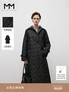 Хлопковое пальто Mai Meng с длинными лацканами и поясом, черный