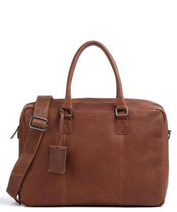 Антикварный портфель Avery 15 дюймов из зерненой кожи Burkely, коричневый