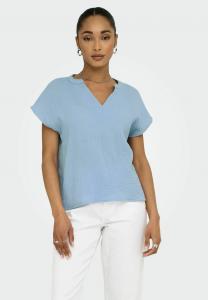 Блуза NORMAL GESCHNITTEN RUNDHALS GLOCKENÄRMEL JDY, светло-голубой