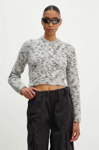 Свитер из смесовой шерсти Moschino Jeans, серый