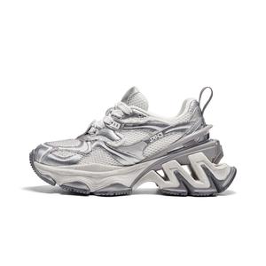 CHERYKALLY Повседневные женские кроссовки с эффектом потертости и массивной подошвой черные, цвет Black