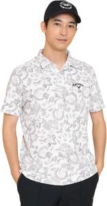 Мужская поло-рубашка Callaway C24234106 с коротким рукавом (в горошек, впитывающая влагу, быстросохнущая), для гольфа, белый