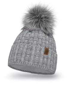 Шапка Vivisence 7015, светло-серый