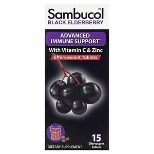 Добавка Sambucol Advanced Immune Support черная бузина, 15 шипучих таблеток