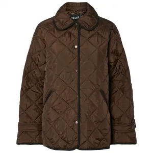 Стеганая куртка Pieces Emily, коричневый
