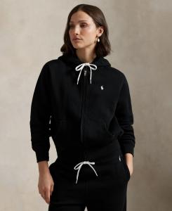 Женская флисовая толстовка на молнии Polo Ralph Lauren, Black
