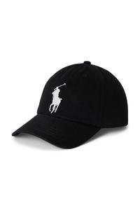 Детская хлопковая бейсболка Polo Ralph Lauren, черный