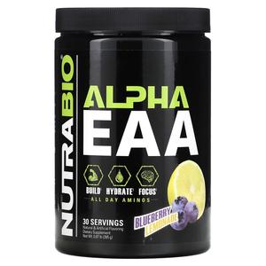 Спортивное питание NutraBio Alpha EAA черничный лимонад, 395 г