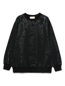 Elisabetta Franchi La Mia Bambina толстовка с логотипом, черный