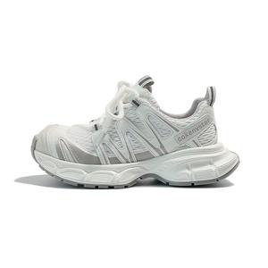 Низкие массивные кроссовки женские MIS. DANNY, White Gray