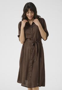 Платье Kaffe Shirt dress, Chocolate Brown/Brown