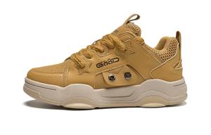 Прочные амортизирующие низкие скейтерские кроссовки HLA, бело-серые