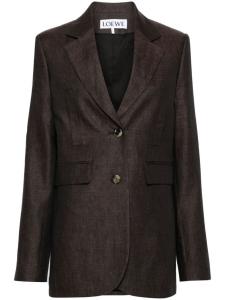 Льняной пиджак LOEWE, коричневый