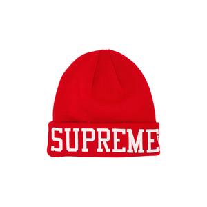 Шапка-бини Supreme x New Era Varsity, красная