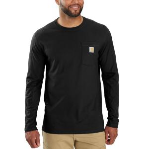Футболка Carhartt Force Relaxed Fit MW LS Pocket Carhartt, Black
