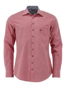 Традиционная рубашка вакоду ярко-красного цвета OS-Trachten